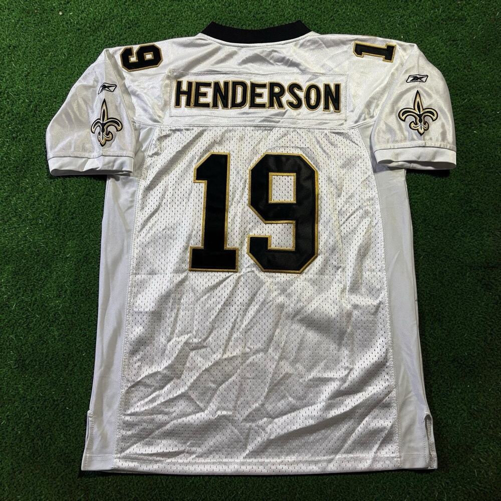 YOUTH XL Devery Henderson NFL New Orleans Saints SB XLIV Jersey Reebok Stitched